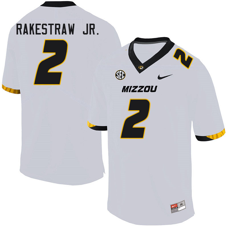 Men #2 Ennis Rakestraw Jr. Missouri Tigers College Football Jerseys Sale-White - Click Image to Close